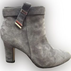 Lauren Ralph Lauren Gray Suede Ankle Boots